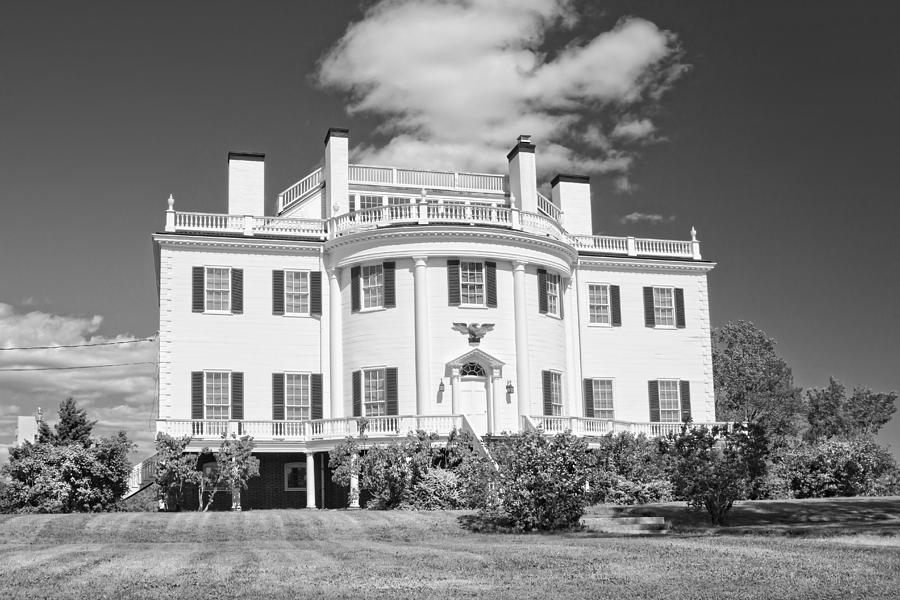 General Henry Knox Estate Thomaston Maine B and W Photo Photograph by Keith Webber Jr