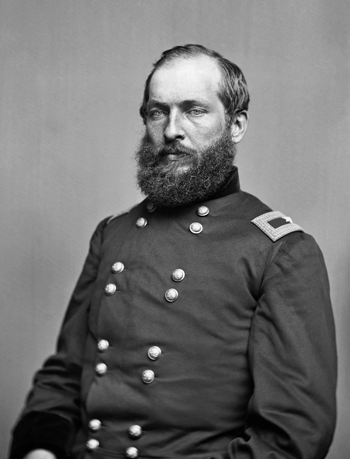 General James Garfield - Civil War Photograph by War Is Hell Store
