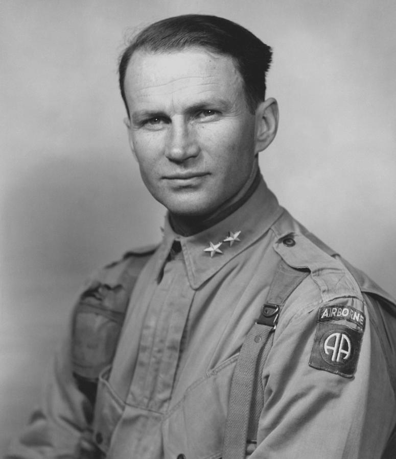 General Gavin Photograph - General James M. Gavin Photo - 1945 by War Is Hell Store