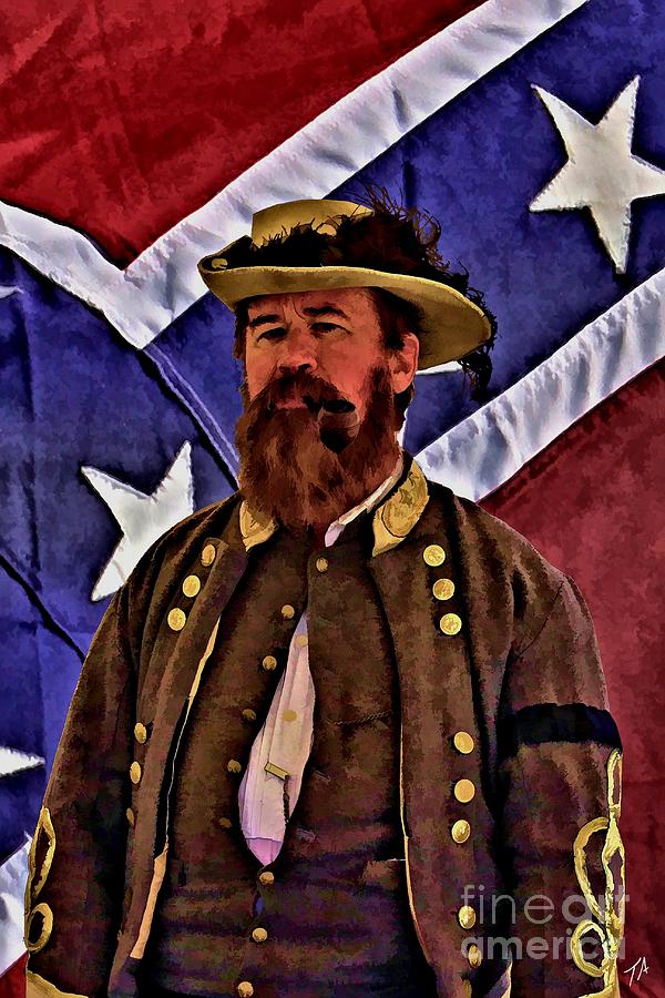 General Jeb Stuart of VMI Digital Art by Tommy Anderson - Fine Art America