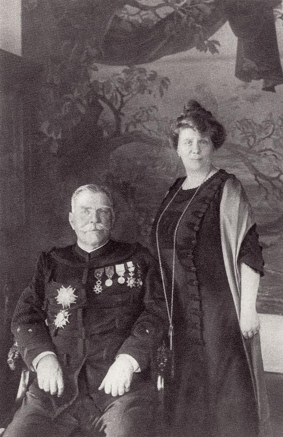 Joffre Drawing - General Joffre And His Wife Madame by Vintage Design Pics Joffre Drawing - General Joffre And His Wife Madame by Vintage Design Pics