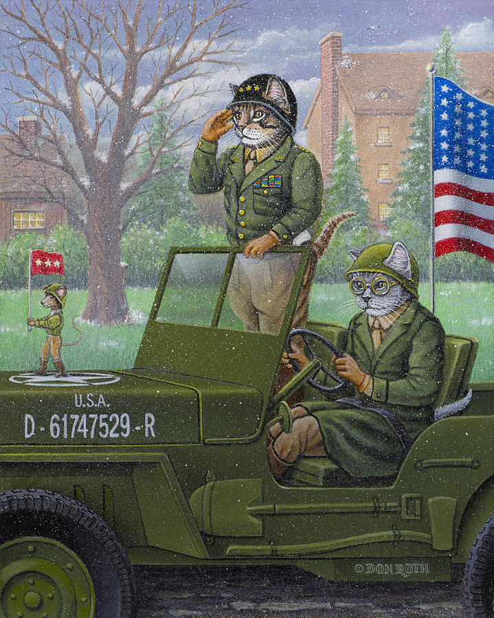 Cat Painting - General Katton by Don Roth