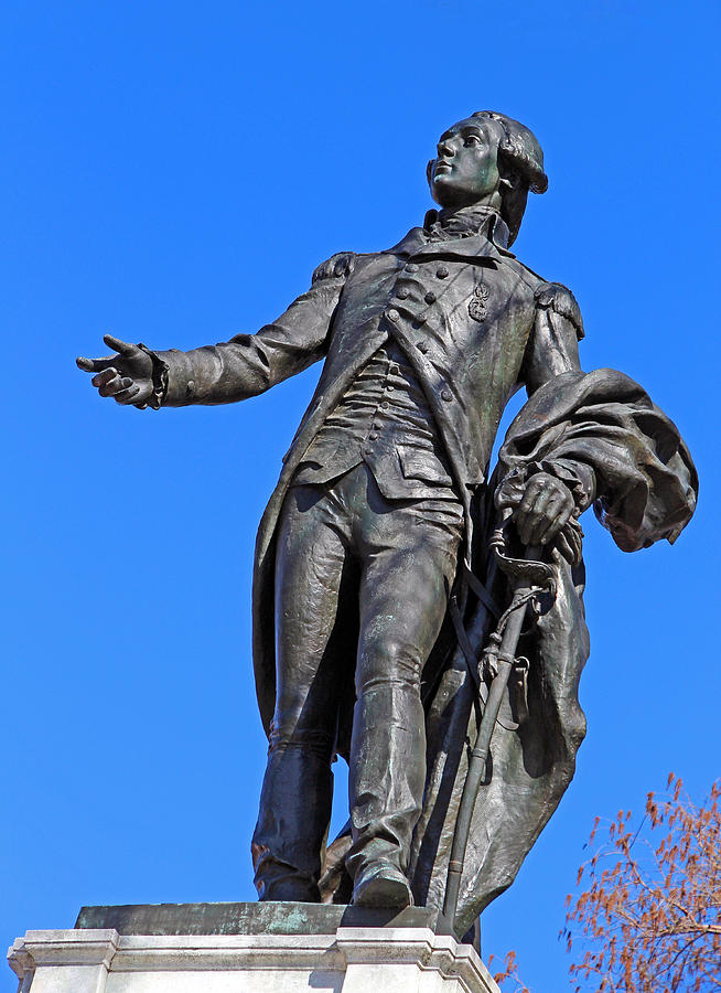 General Lafayette Statue In Lafayette Square Photograph by Cora Wandel
