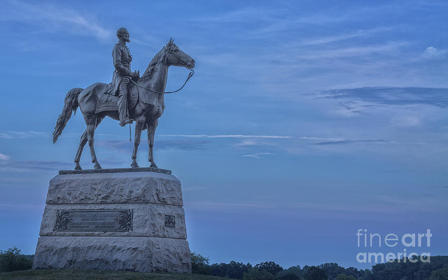 General Meade Monument Gettysburg Battlefield  Photograph by Randy Steele