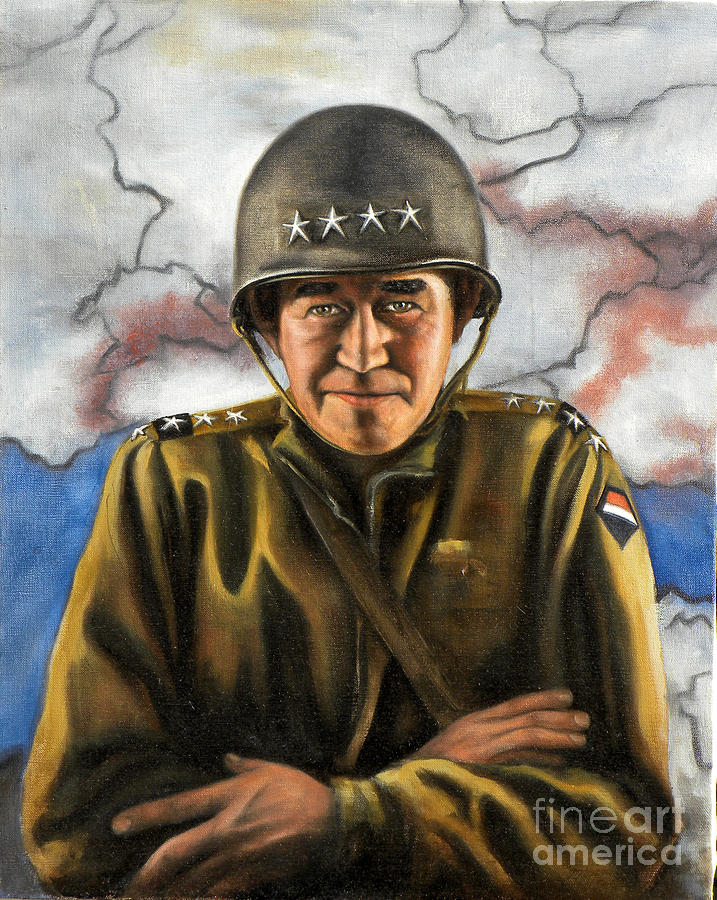 General Omar Bradley Painting by Richard Barone