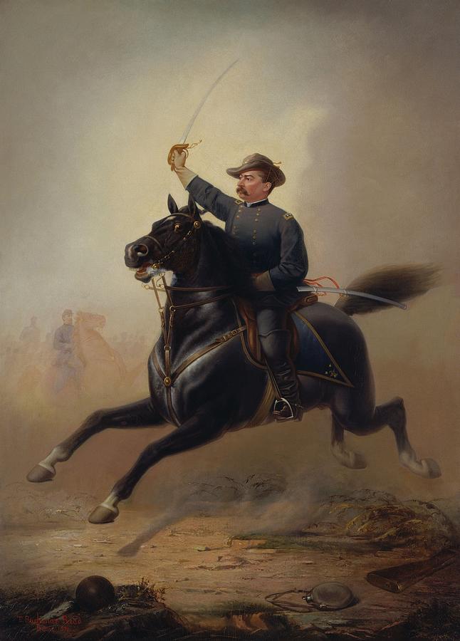 General Philip Sheridans Ride - Thomas Buchanan Read Painting by War Is Hell Store