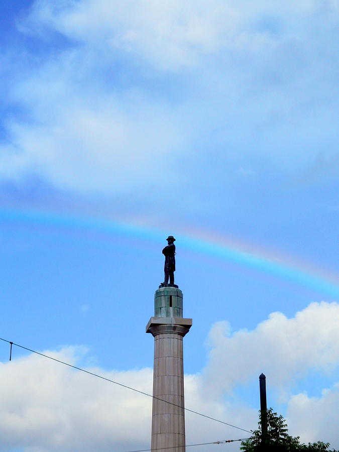 New Orleans Photograph - General Robert E. Lee Mounment In Retro Spectrum by Michael Hoard