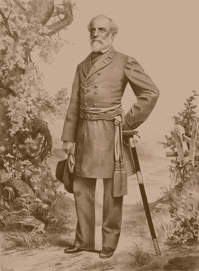 General Robert E. Lee Standing Drawing by War Is Hell Store