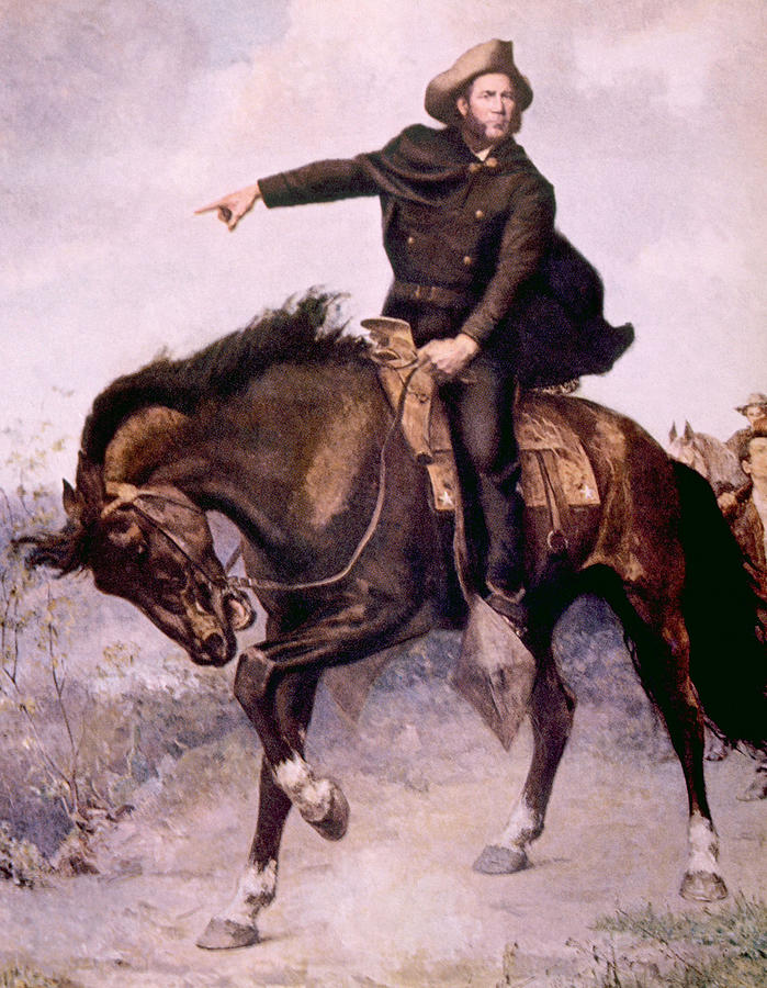 General Sam Houston At The Battle Photograph by Everett