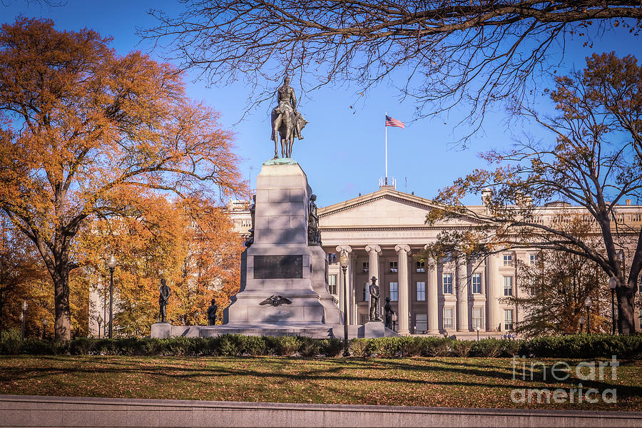 General Sherman monument in Washington DC Photograph by Claudia M Photography