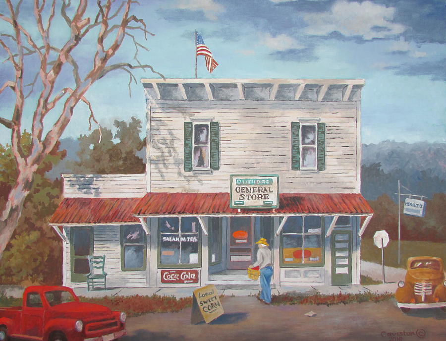 General Store Painting by Tony Caviston