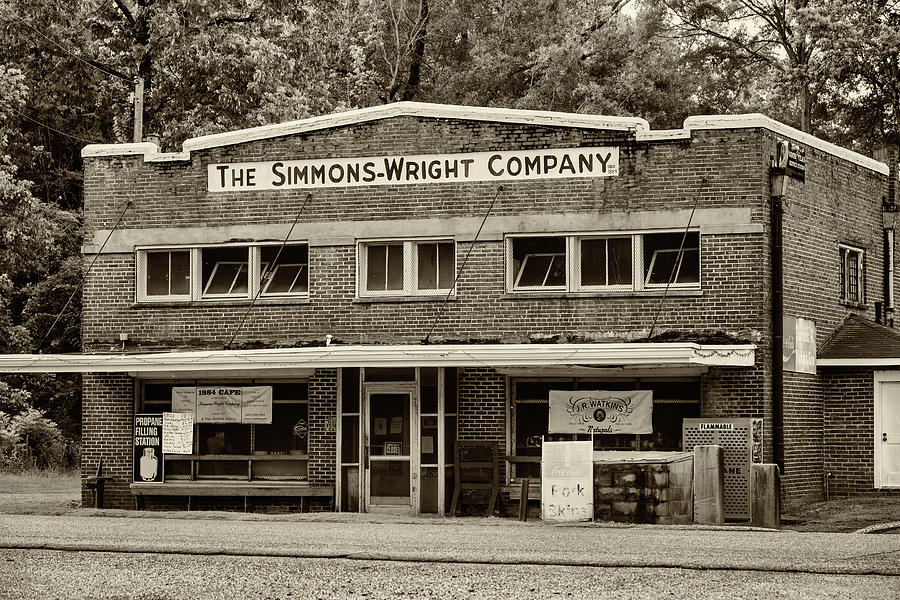 General Store - Vintage Sepia Photograph by Stephen Stookey