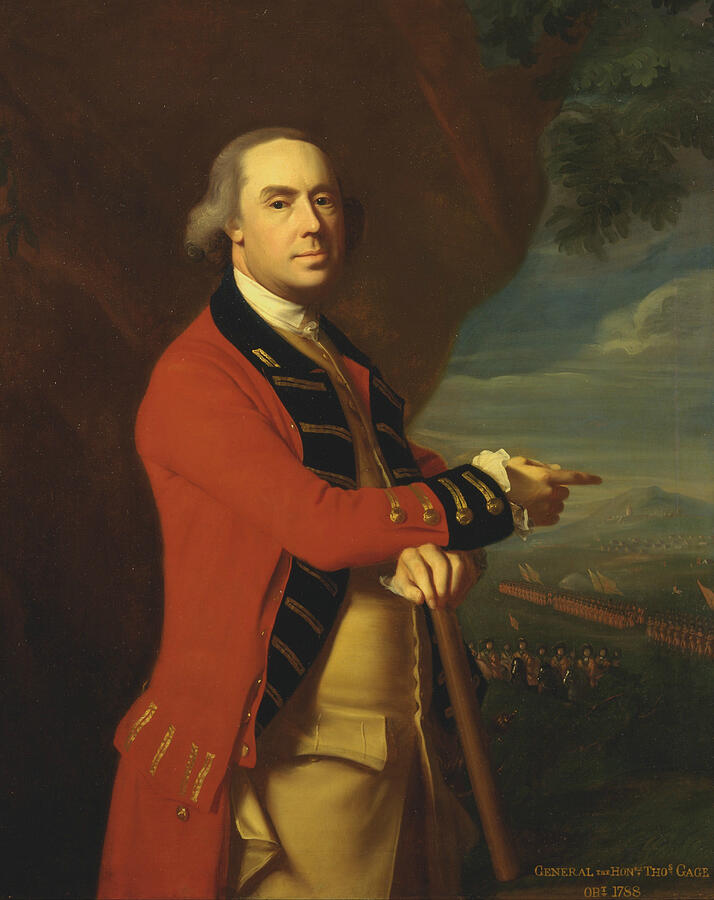 General Thomas Gage, from circa 1768 Painting by John Singleton Copley