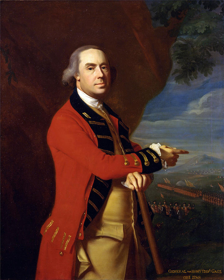 General Thomas Gage Painting by John Singleton Copley