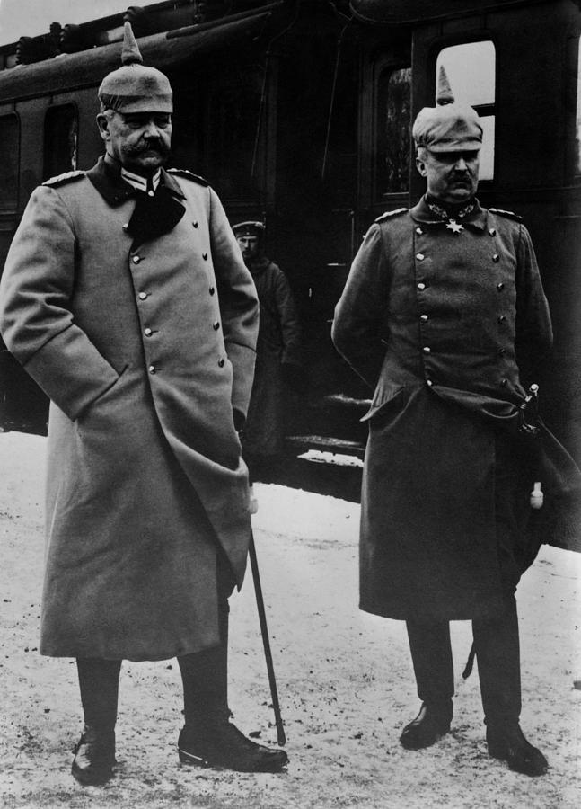 General Von Hindenburg and General Ludendorff - 1910 Photograph by War Is Hell Store