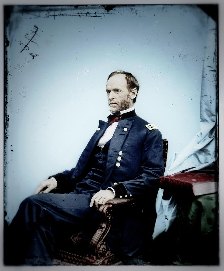 General William T Sherman In Color Photograph By Nerdkabob Smith Pixels