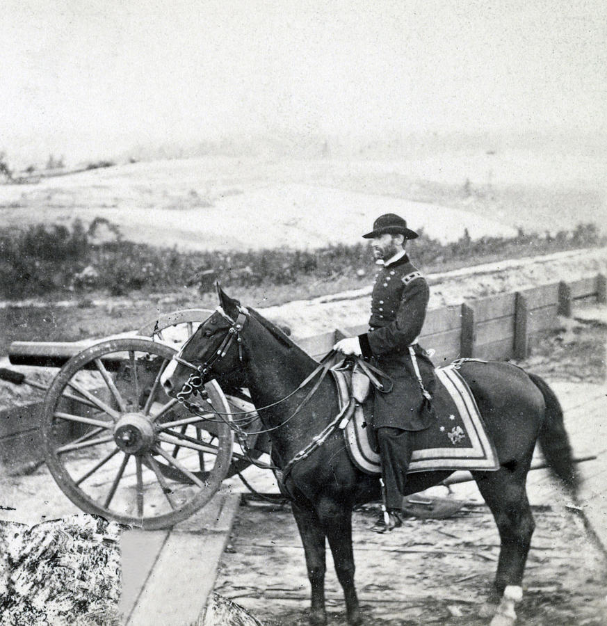General William T Sherman on Horseback - c 1864 Photograph by International  Images
