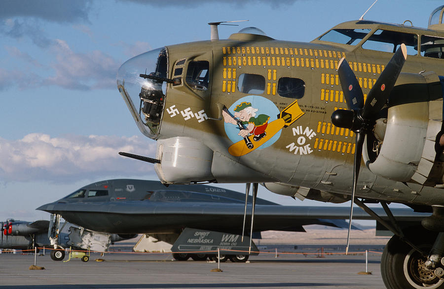 Generations B-17 And B-2 Photograph
