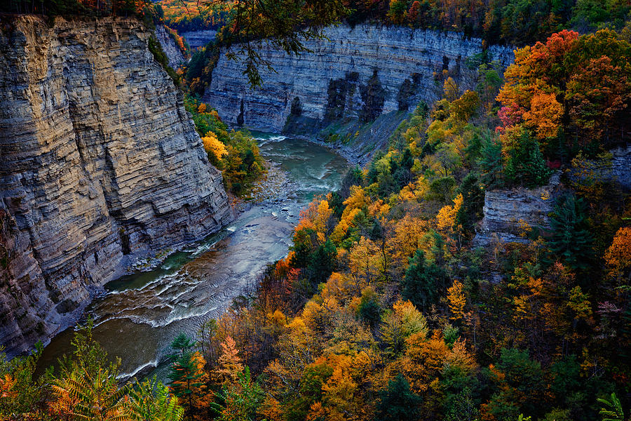 Fall Photograph - Genesee River Gorge II by Rick Berk