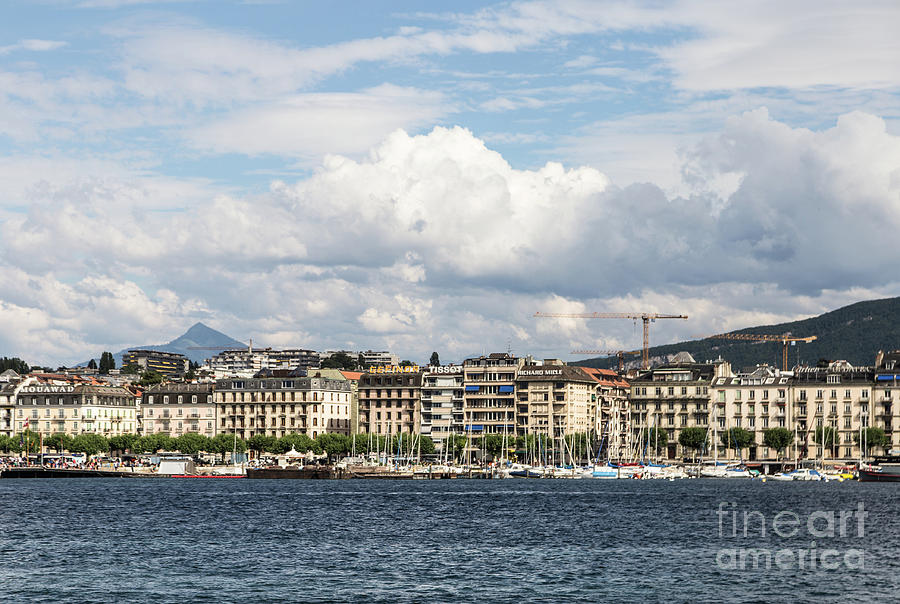 Geneva lakefront Photograph by Didier Marti