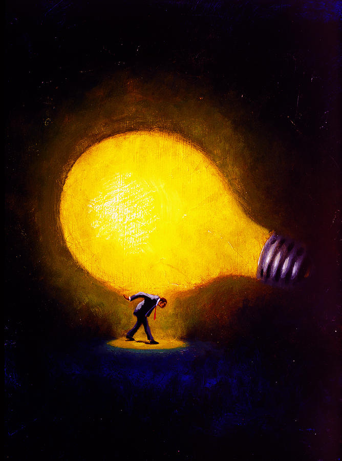 Fantasy Painting - Genius by Andrew Judd