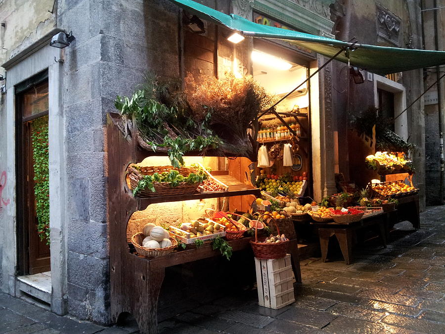 Genoa Produce Market Photograph by Amelia Racca