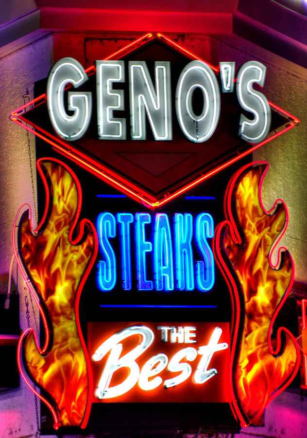 Genos Steaks-3 Close - The Best - Ninth and Passyunk in South Philadelphia Photograph by Michael Mazaika