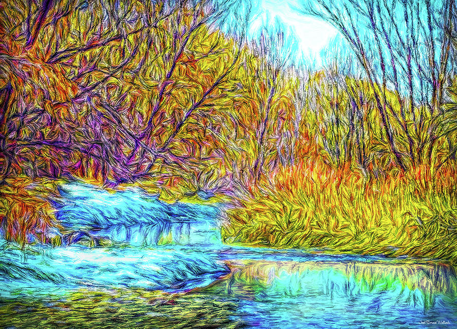 Gentle Autumn Streaming Digital Art by Joel Bruce Wallach