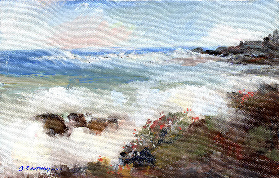 Gentle Breakers Painting by P Anthony Visco