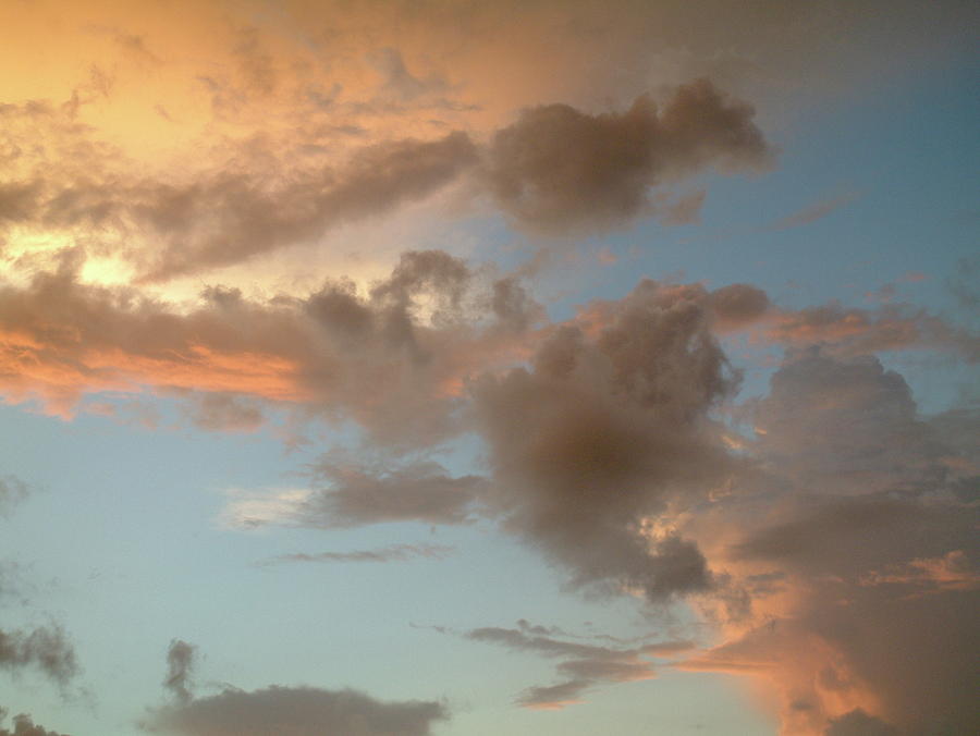 Sunset Photograph - Gentle Clouds Gentle Light by David Bader
