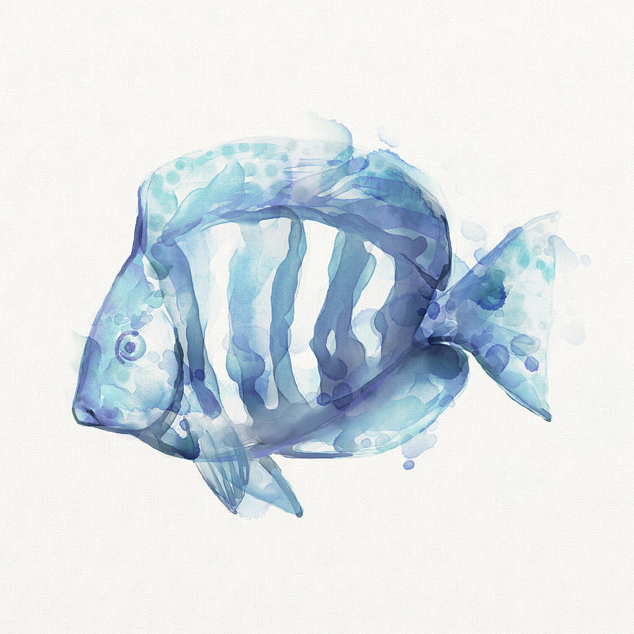 Tropical Fish Painting - Gentle Fish by Mauro DeVereaux