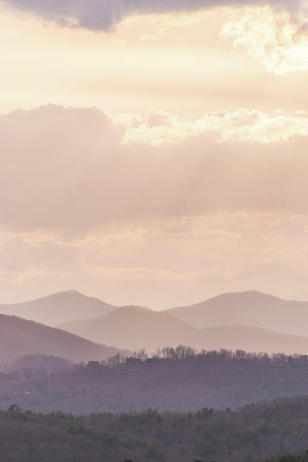 Mountain Photograph - Gentle Hues Over Asheville 2 by Julie Richie