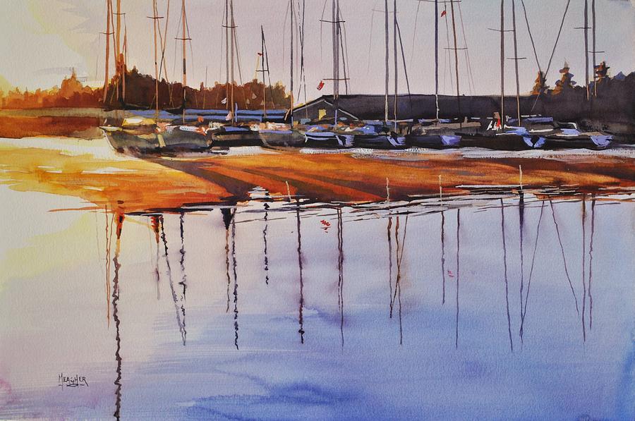 Kentucky Lake Painting - Gentle Reflections by Spencer Meagher