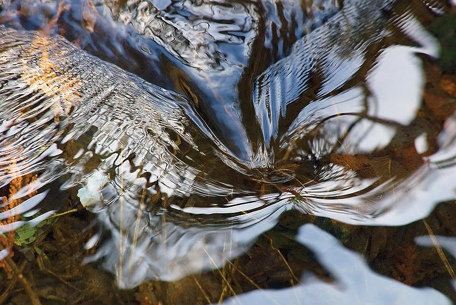 Gentle ripple swirl in river-1 Photograph by Steve Somerville