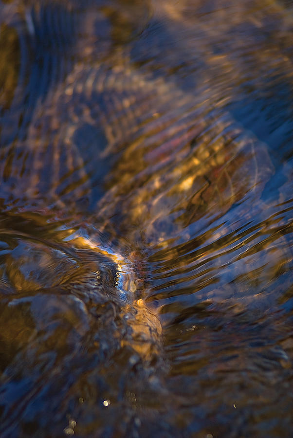 Gentle river ripple Photograph by Steve Somerville