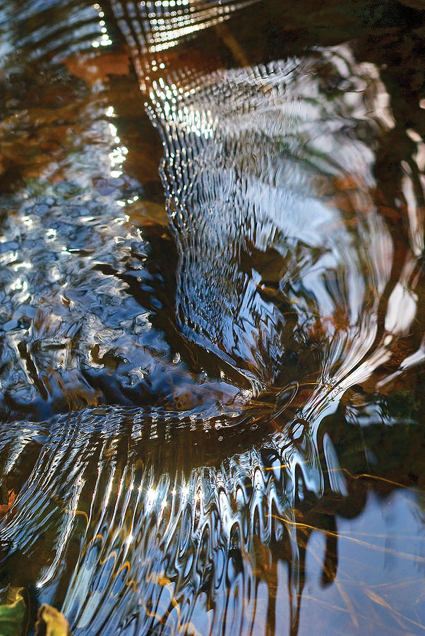 Gentle river swirl Photograph by Steve Somerville