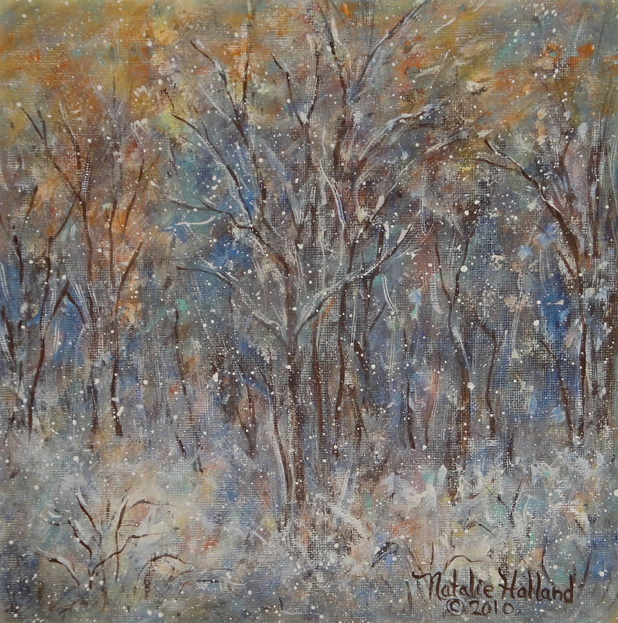 Gentle Snow Painting by Natalie Holland