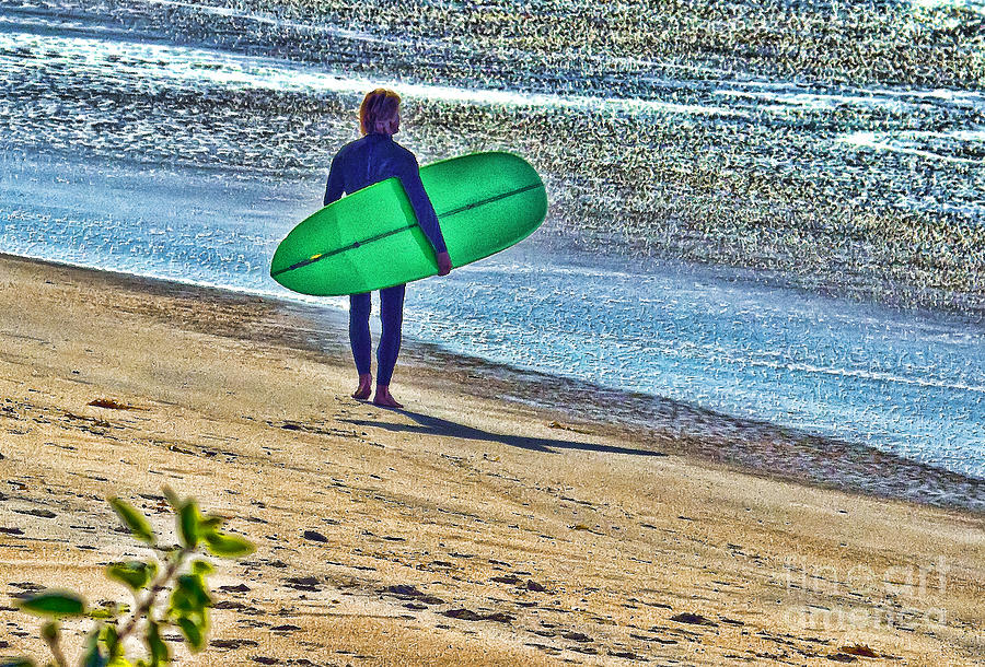Gentle Surfer Digital Art by Waterdancer