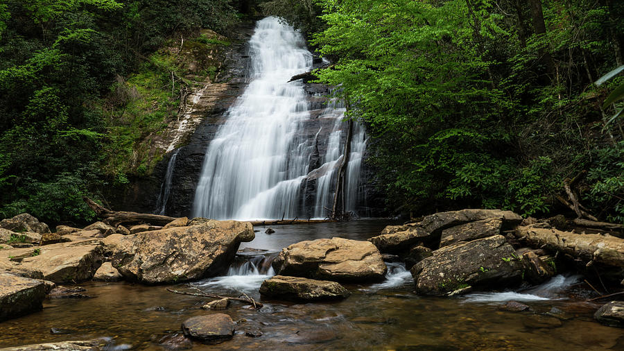 Gentle Waterfall North Georgia Mountains Photograph by Lawrence S Richardson Jr