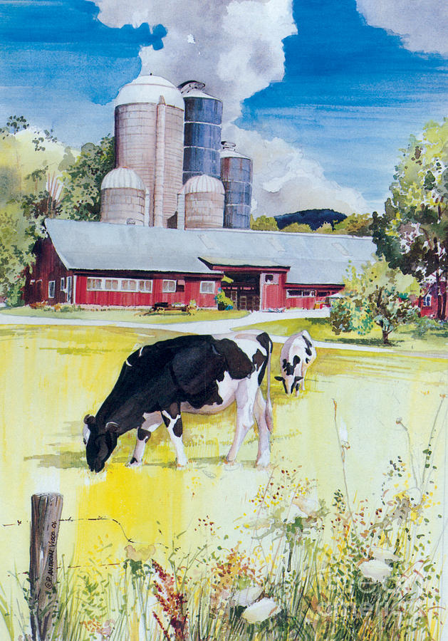 Gentlemens Farm Painting by P Anthony Visco