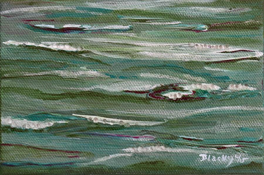 Abstract Mixed Media - Gently Down The Stream by Donna Blackhall