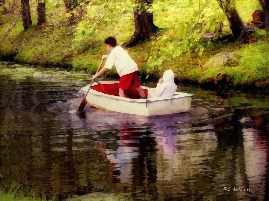 Gently Down the Stream Painting by RC DeWinter
