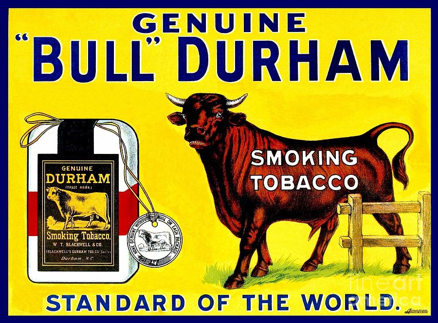 Genuine Bull Durham NC tobacco Digital Art by Heidi De Leeuw