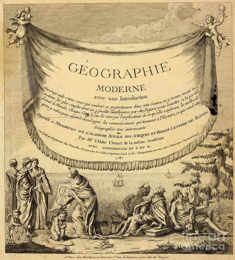 Geographie moderne avec une introduction 1787 Painting by Celestial Images