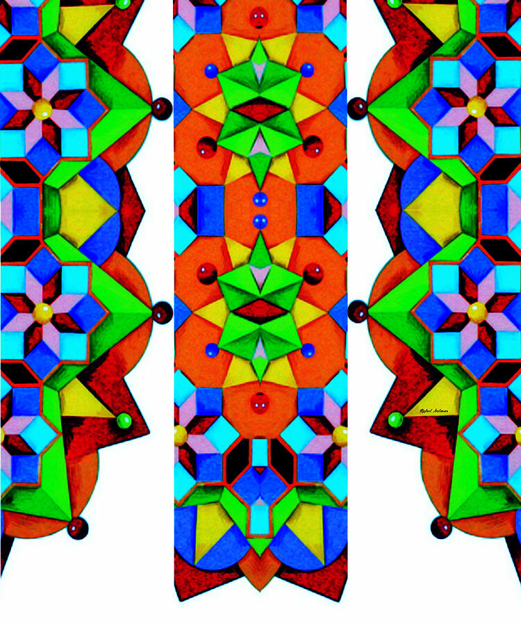 Geometric 9741A Digital Art by Rafael Salazar