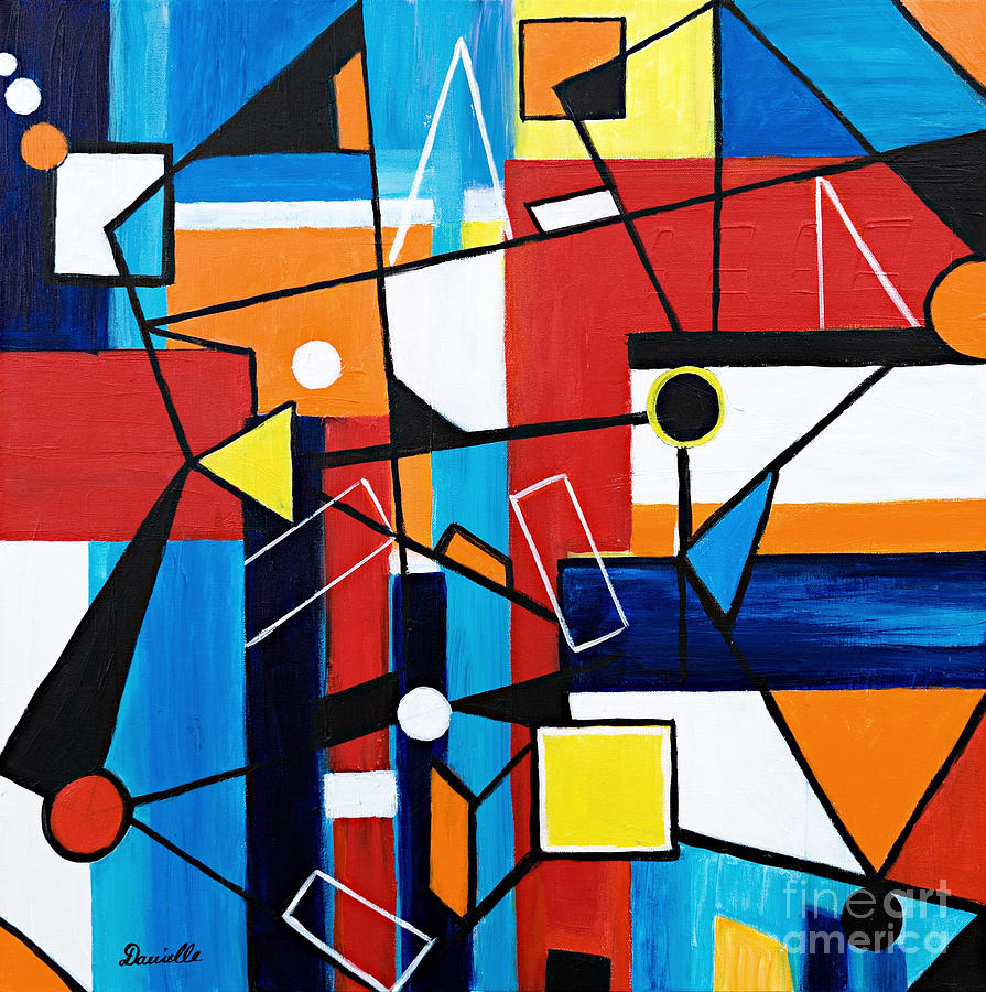 Abstract Painting - Geometric by Art by Danielle