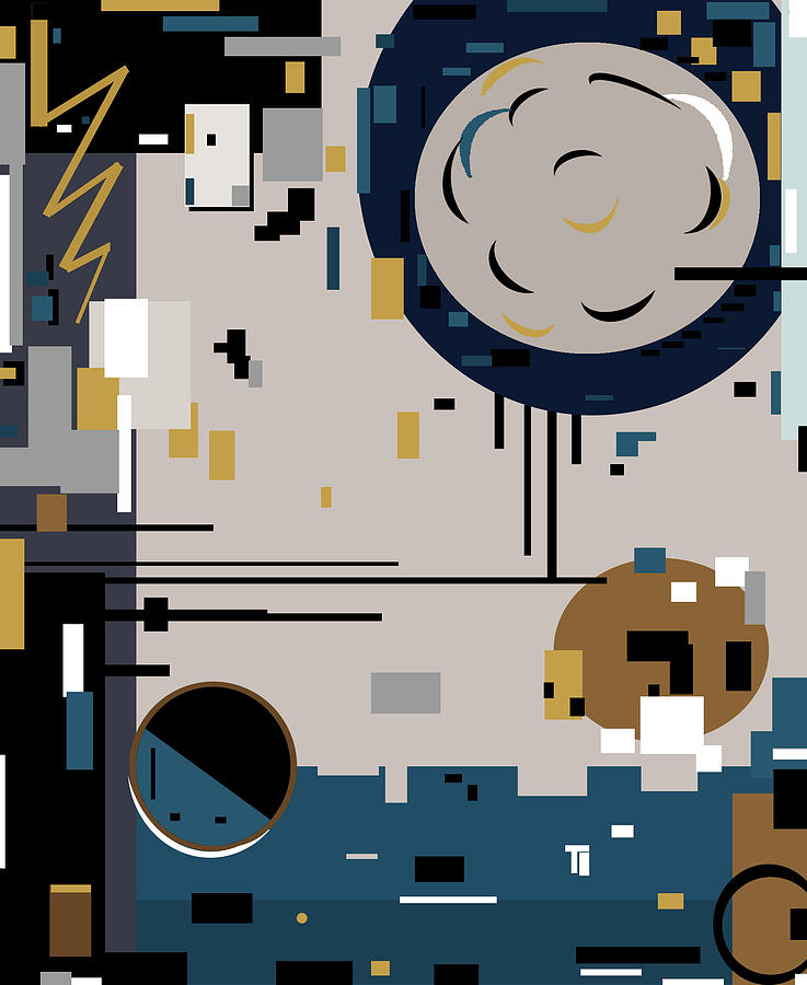 Geometric Eclipse Digital Art by Keith Scanlon Fine Art America