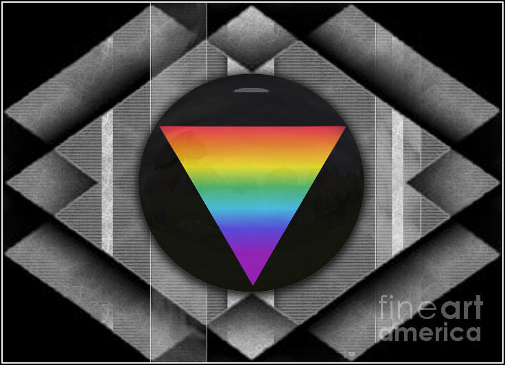 Abstract Digital Art - Geometric Pride by Sue Gardiner