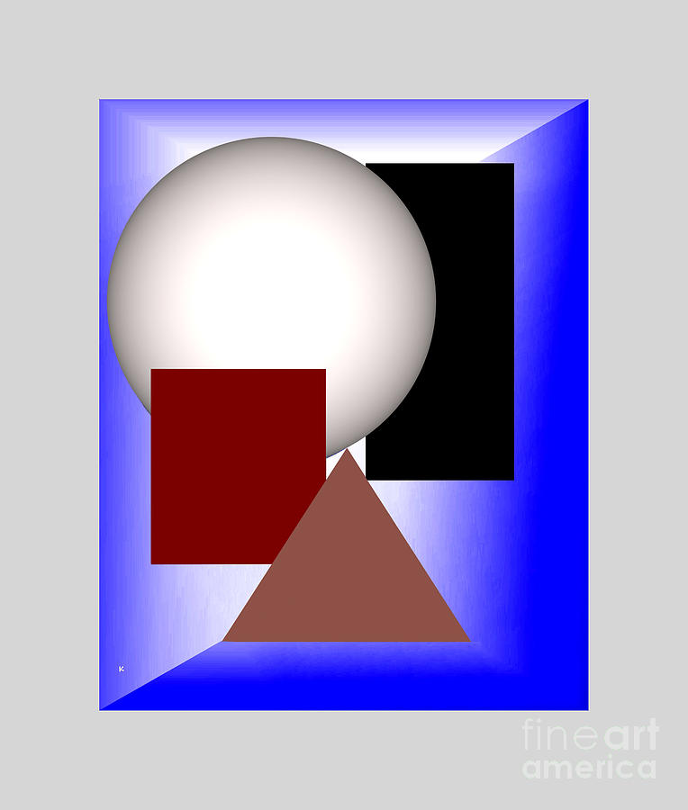 Geometric Simplicity 4 Digital Art by John Krakora
