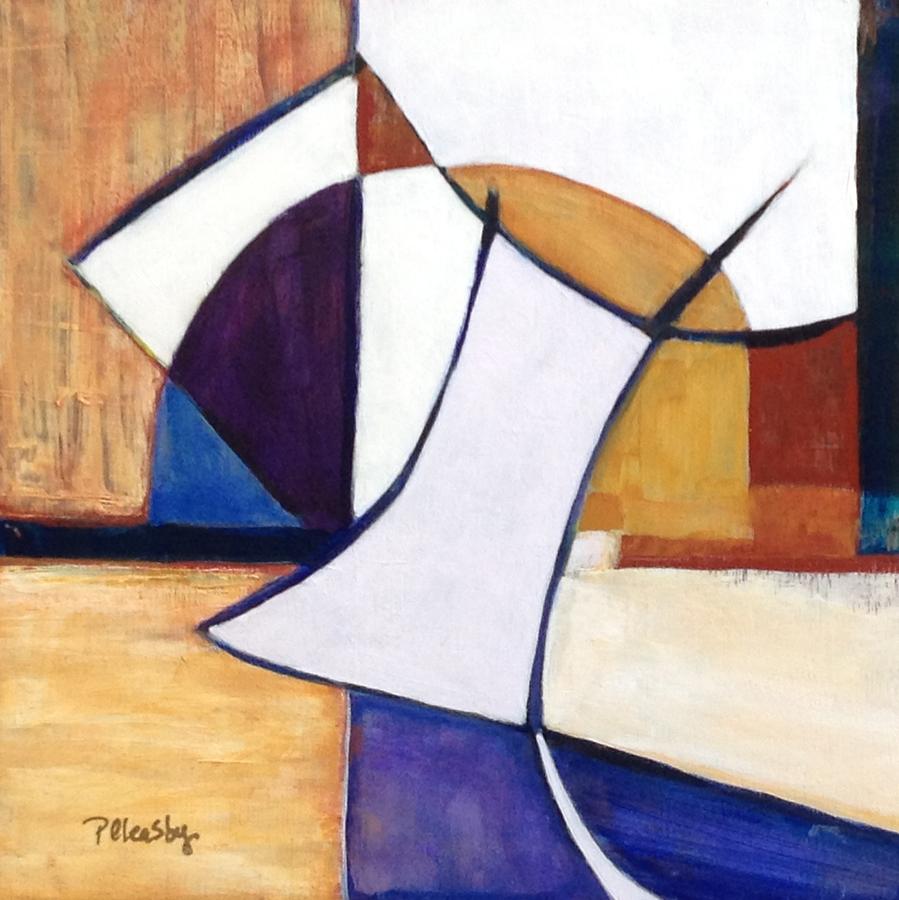 Abstract Painting - Geometric Wandering I by Patricia Cleasby
